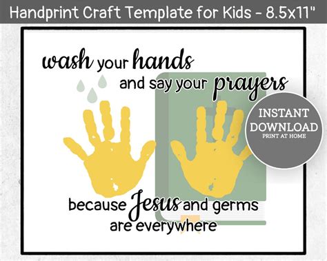 Wash Hands Say Prayers Because Jesus And Germs Are Everwhere Etsy