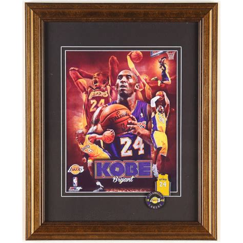 Kobe Bryant Mosaic Custom Framed Art Print Display With Bryant Jersey ...