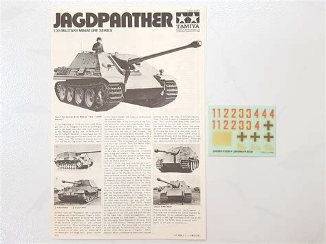 Tamiya German Jagdpanzer V Jagdpanther Sd Kfz S Nd