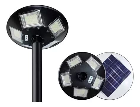 Luminaria Solar Led W Punta Poste Potente Suburbana