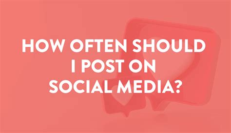 How Often Should I Post On Social Media Profusion Web Solutions