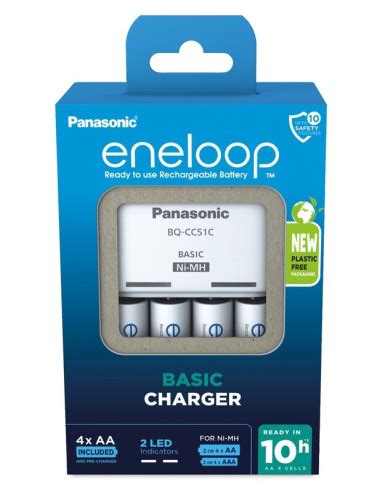 Panasonic Eneloop Basic Charger 4x AA Eneloop