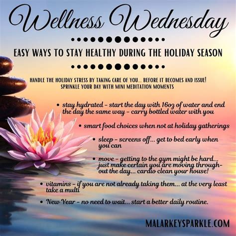 wellness wednesday - easy ways to stay healthy | Wellness wednesday ...