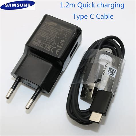 100 Original Samsung Galaxy S9 S8 S8 Plus Fast Charger Type C Adaptive Quick Charger Euus Note