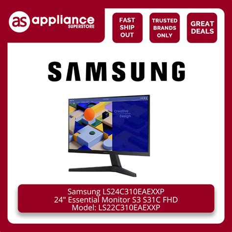 Samsung Ls24c310eaexxp 24 Essential Monitor S3 S31c Fhd Shopee