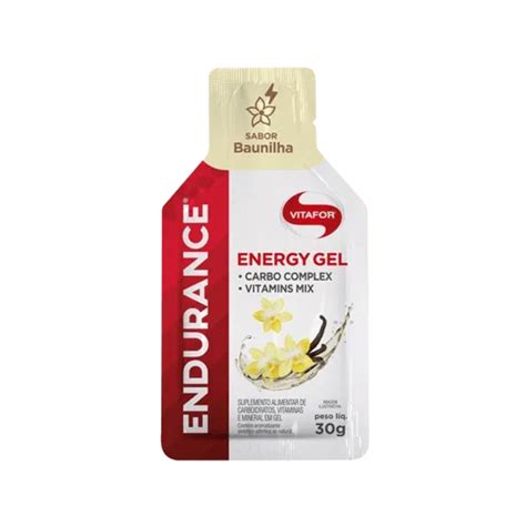 Suplemento Alimentar Vitafor Endurance Energy Gel Baunilha 30g