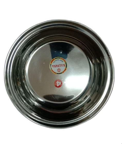 12inch Stainless Steel Serving Platter At Rs 150piece Stainless