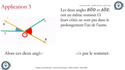 Math Angles Opposes Par Les Sommet EB6 YouTube