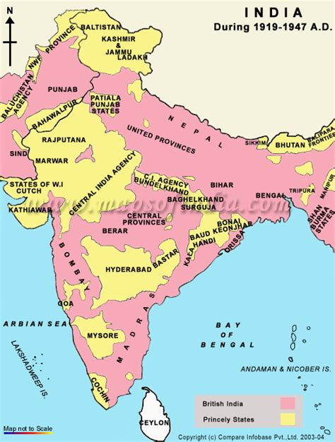 British India Map 1857 - Ashlan Ninnetta