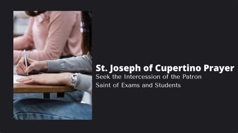 St Joseph Of Cupertino Prayer