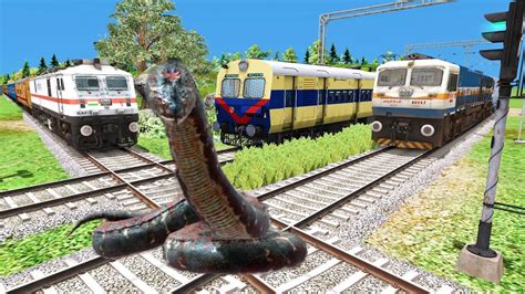 Three Trains Vs Anaconda Stops The Train Train Simulator Youtube