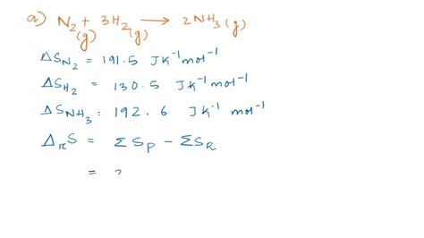 Solved Using Data In Burrows Et Al Calculate The Standard Entropy