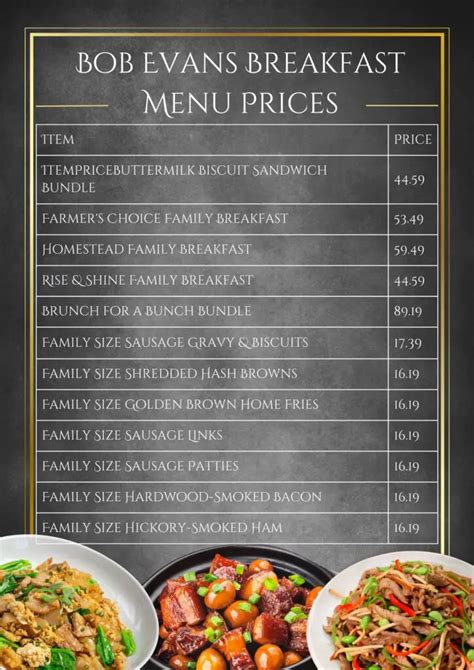 Bob Evans Breakfast Menu Prices [ Last Updated March 2024 ]