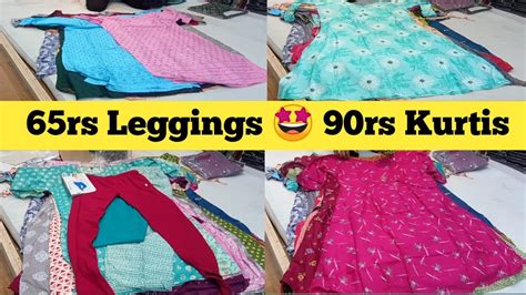 Chickpet Bangalore Wholesale Kurtis 90rs Leggings 65rs L Courier