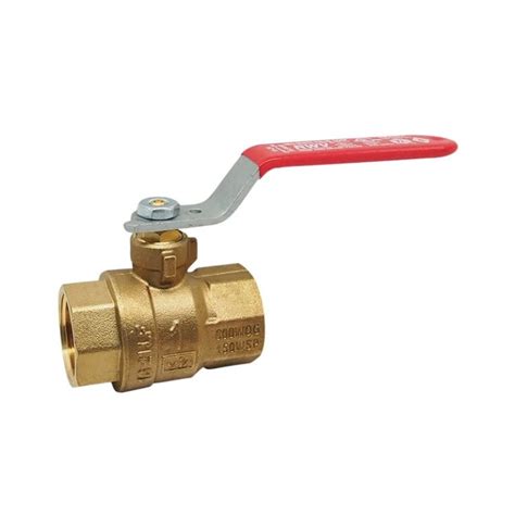 Ab Lf Brass Full Port Ball Valve Red White Valve Corp