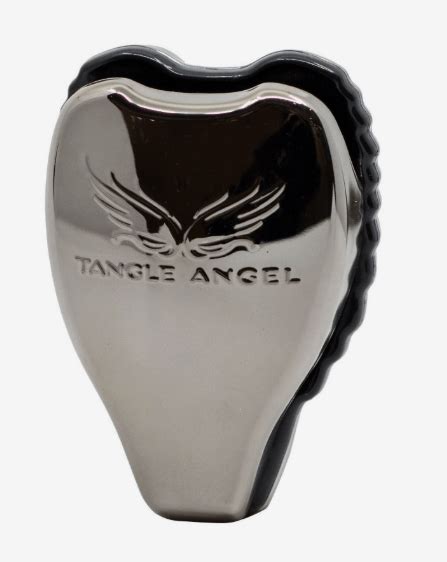 Tangle Angel Compact Hair Brush Titanium With Mirror – flitit