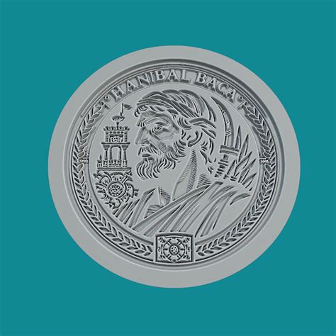 3d File Hannibal Barca Print Model Hannibal Barca Medallion Hannibal