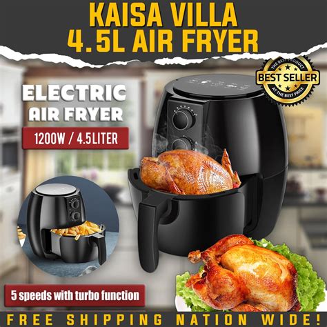 Kaisa Villa Air Fryer 4 5L 7L Electric Fryer Oil Free Non Stick Pan