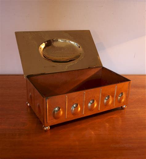 Antiques Atlas Arts And Crafts Brass Casket