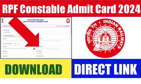 Rpf Constable Admit Card 2024 Check Si And Constable Cbt Exam Date And