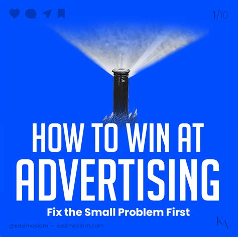 How To Win At Advertising Fix The Small Problem First By Kasim Aslam Mar 2024 Medium