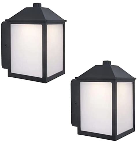 Project Source Led Outdoor Wall Light Pack Matte Black