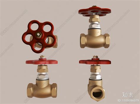 现代阀门管道3d模型下载【id1109386079】知末3d模型网