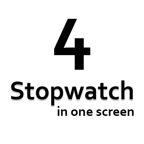 4 Stopwatch in one Screen - Apps on Google Play