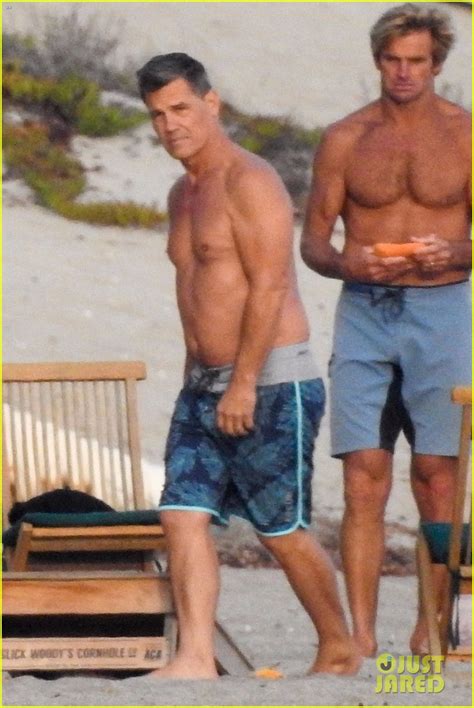 Josh Brolin Puts His Buff Body While Shirtless At The Beach Photo