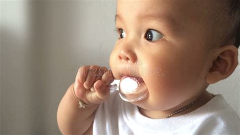 Baby Holding Spoon Stock Photo Image Of Girl Little 9295774