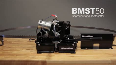 Bmst50 Bandsaw Blade Sharpener And Setter In Action Wood Mizer Youtube