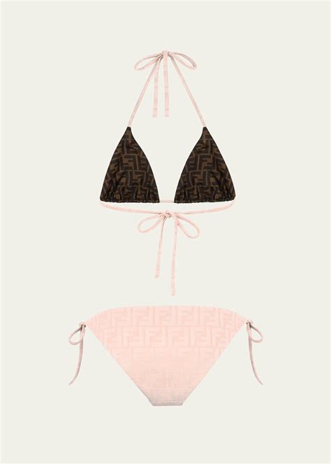 Fendi Reversible FF Logo String Two Piece Bikini Set Bergdorf Goodman