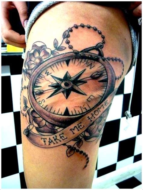 99 Amazing Compass Tattoo Designs Compass Tattoo Compass Tattoo