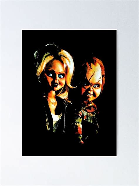 "Bride of chucky, chucky" Poster for Sale by DamarisHuel | Redbubble