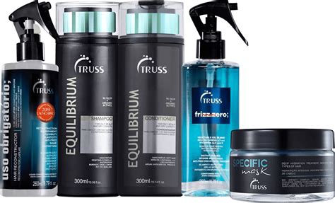 Kit Truss Equilibrium Uso Obrigat Rio Zero Frizz Specific Mask