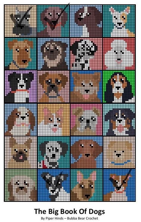 Big Book of Dogs graph Only Crochet Digital Pattern - Etsy | Crochet ...