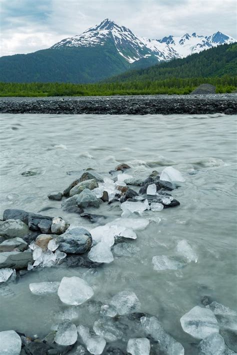 Exit Glacier in Seward, Alaska. Stock Image - Image of costal, weather ...