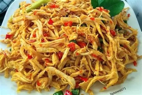 Resep Ayam Suwir Pedas Yang Lezat Dan Mudah Dibuat Santap Dengan Nasi