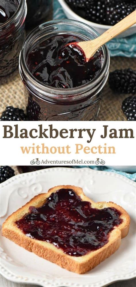 Simple Blackberry Jam Without Pectin Adventures Of Mel