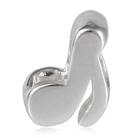 Original Authentic 925 Sterling Silver Music Note Charm Beads Fits