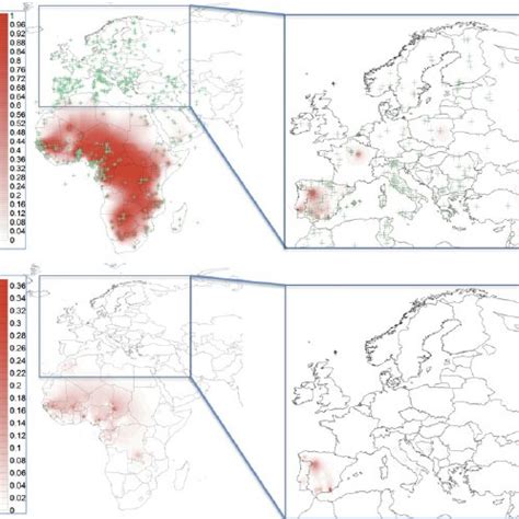 Spatial haplogroup distribution of sub-Saharan African lineages in ...