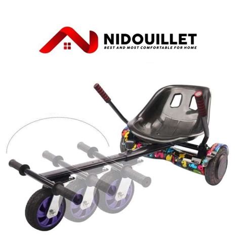 Nidouillet Kit Kart Universel Pour Hoverboard Noir Hoverkart Pour