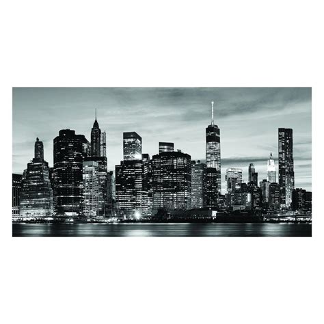 Stampa Su Tela Skyline New York B W 120x60 Cm Leroy Merlin