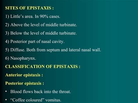 Epistaxis Ppt