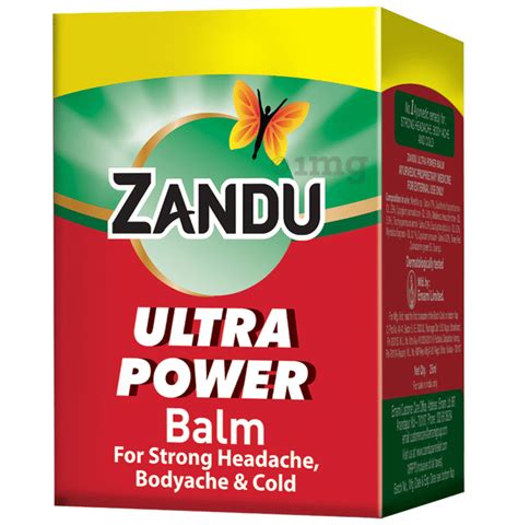 Zandu Ultra Power Balm Buy Jar Of 25 0 Ml Balm At Best Price In India