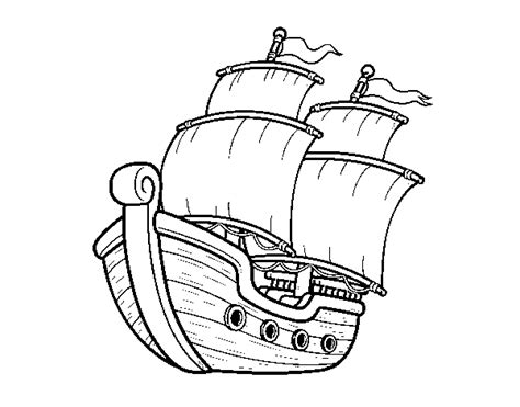 Desenho De Barco De Vela Para Colorir Colorir