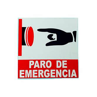 SEÑALETICA PARO DE EMERGENCIA 1818 cm Soliman Safety