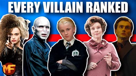 Harry Potter VILLAINS Ranked From Least Evil To Most Evil YouTube