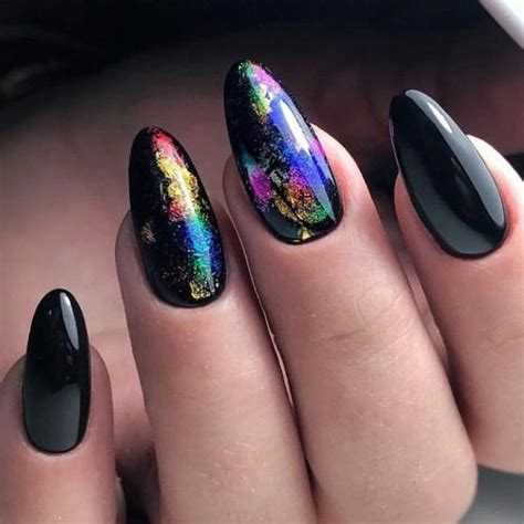 33 Black Glitter Nails Designs That Are More Glam Than Goth Black