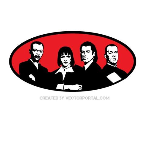 Pulp fiction movie Royalty-free Stock Vector Images